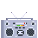 A old school boombox